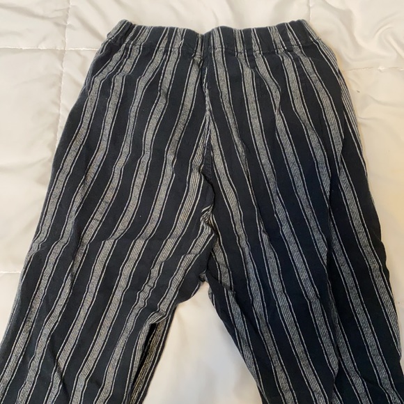 brandy melville black and grey striped pants
